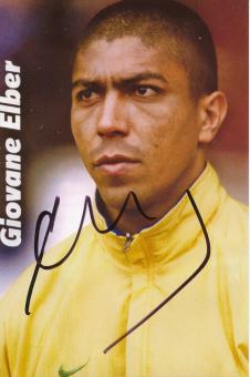 Giovane Elber  Brasilien  Fußball Autogramm Foto original signiert 