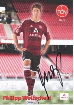Philipp Wollscheid   2011/2012  FC Nürnberg  Fußball Autogrammkarte original signiert 