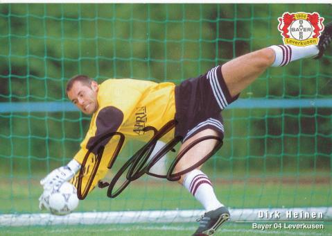 Dirk Heinen  1997/1998   Bayer 04 Leverkusen  Fußball Autogrammkarte original signiert 