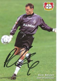 Dirk Heinen  1996/1997   Bayer 04 Leverkusen  Fußball Autogrammkarte original signiert 
