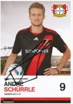 Andre Schürrle  2011/2012   Bayer 04 Leverkusen  Fußball Autogrammkarte original signiert 