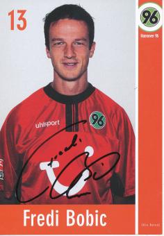 Fredi Bobic  2002/2003  Hannover 96  Fußball Autogrammkarte original signiert 