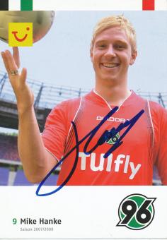 Mike Hanke  2007/2008  Hannover 96  Fußball Autogrammkarte original signiert 