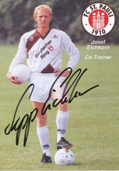 Josef Eichkorn   FC St. Pauli  Fußball Autogrammkarte original signiert 
