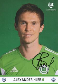 Alexander Hleb  2011/2012  VFL Wolfsburg  Fußball Autogrammkarte original signiert 