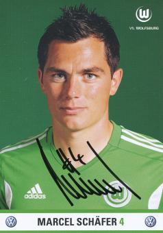 Marcel Schäfer  2011/2012  VFL Wolfsburg  Fußball Autogrammkarte original signiert 