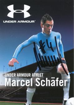 Marcel Schäfer  Under Amour  VFL Wolfsburg  Fußball Autogrammkarte original signiert 