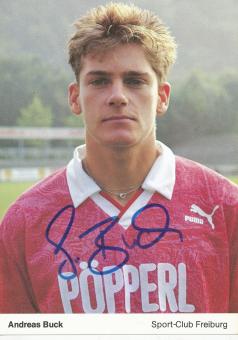 Andreas Buck  1989/1990  SC Freiburg  Fußball Autogrammkarte original signiert 
