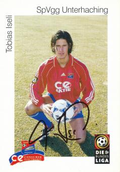 Tobias Iseli   SpVgg Unterhaching  Fußball Autogrammkarte original signiert 