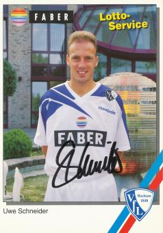 Uwe Schneider   1994/1995  VFL Bochum  Fußball Autogrammkarte original signiert 