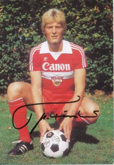 Karlheinz Förster  VFB Stuttgart  Fußball  Autogrammkarte original signiert 