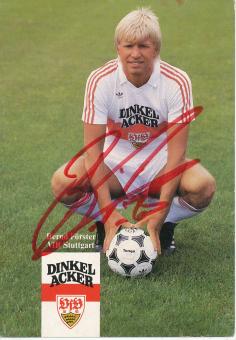 Bernd Förster  1984/1985  VFB Stuttgart  Fußball  Autogrammkarte original signiert 