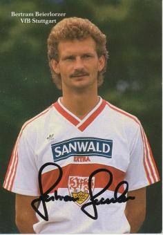Bertram Beierlorzer  1986/1987  VFB Stuttgart  Fußball  Autogrammkarte original signiert 