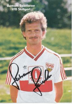Bertram Beierlorzer  1987/1988  VFB Stuttgart  Fußball  Autogrammkarte original signiert 