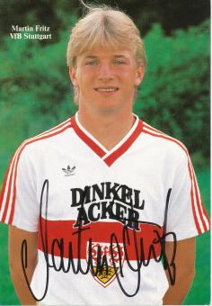Martin Fritz  1985/1986  VFB Stuttgart  Fußball  Autogrammkarte original signiert 