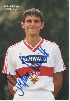 Stefan Schmitt  1986/1987  VFB Stuttgart  Fußball  Autogrammkarte original signiert 