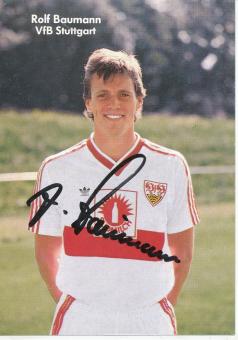 Rolf Baumann  1987/1988  VFB Stuttgart  Fußball  Autogrammkarte original signiert 