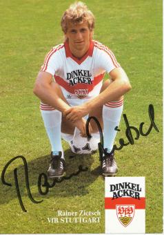 Rainer Zietsch  1983/1984  VFB Stuttgart  Fußball  Autogrammkarte original signiert 