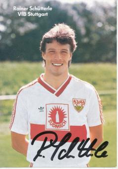 Rainer Schütterle  1987/1988  VFB Stuttgart  Fußball  Autogrammkarte original signiert 