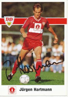 Jürgen Hartmann  1989/1990  VFB Stuttgart  Fußball  Autogrammkarte original signiert 
