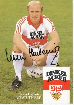 Erwin Hadewicz  1982/1983   VFB Stuttgart  Fußball  Autogrammkarte original signiert 