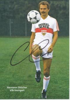 Hermann Ohlicher   VFB Stuttgart  Fußball  Autogrammkarte original signiert 
