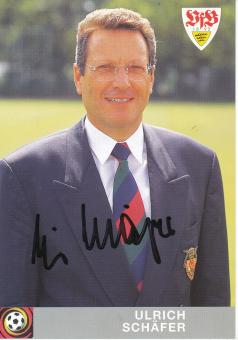Ulrich Schäfer   1996/1997   VFB Stuttgart  Fußball  Autogrammkarte original signiert 