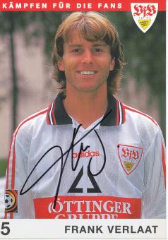 Frank Verlaat  1997/1998  VFB Stuttgart  Fußball  Autogrammkarte original signiert 