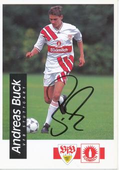 Andreas Buck  1994/1995  VFB Stuttgart  Fußball  Autogrammkarte original signiert 
