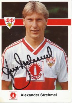Alexander Strehmel   1988/1989   VFB Stuttgart  Fußball  Autogrammkarte original signiert 
