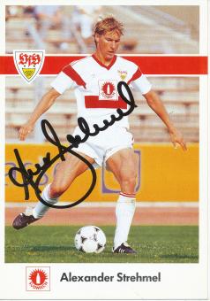 Alexander Strehmel   1989/1990   VFB Stuttgart  Fußball  Autogrammkarte original signiert 
