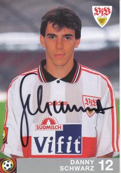 Danny Schwarz  1996/1997  VFB Stuttgart  Fußball  Autogrammkarte original signiert 