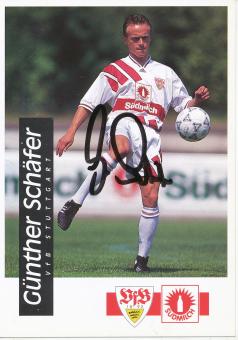 Günther Schäfer  VFB Stuttgart  Fußball  Autogrammkarte original signiert 