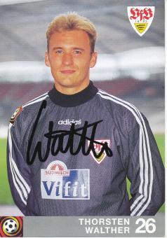 Thorsten Walther  1996/1997   VFB Stuttgart  Fußball  Autogrammkarte original signiert 