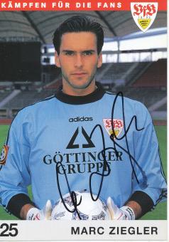 Marc Ziegler  1997/1998  VFB Stuttgart  Fußball  Autogrammkarte original signiert 