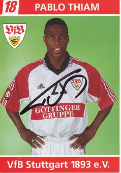 Pablo Thiam  1998/1999  VFB Stuttgart  Fußball  Autogrammkarte original signiert 