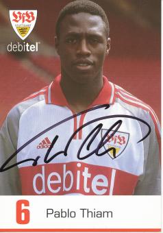 Pablo Thiam  2000/2001  VFB Stuttgart  Fußball  Autogrammkarte original signiert 
