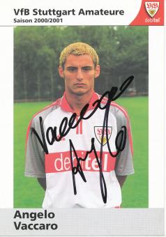 Angelo Vaccaro  2000/2001  VFB Stuttgart  II  Fußball  Autogrammkarte original signiert 