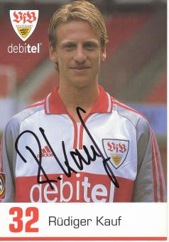 Rüdiger Kauf  2000/2001  VFB Stuttgart  Fußball  Autogrammkarte original signiert 