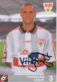 Thorsten Legat  1996/1997    VFB Stuttgart  Fußball  Autogrammkarte original signiert 