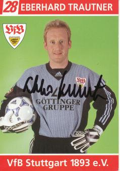 Eberhard Trautner  1998/1999    VFB Stuttgart  Fußball  Autogrammkarte original signiert 