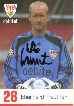 Eberhard Trautner  2000/2001    VFB Stuttgart  Fußball  Autogrammkarte original signiert 