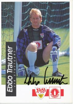Eberhard Trautner  1994/1995    VFB Stuttgart  Fußball  Autogrammkarte original signiert 