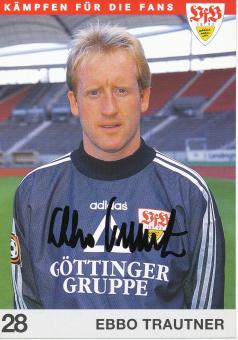 Eberhard Trautner  1997/1998    VFB Stuttgart  Fußball  Autogrammkarte original signiert 