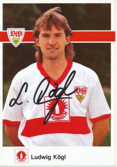 Ludwig Kögl  1990/1991    VFB Stuttgart  Fußball  Autogrammkarte original signiert 