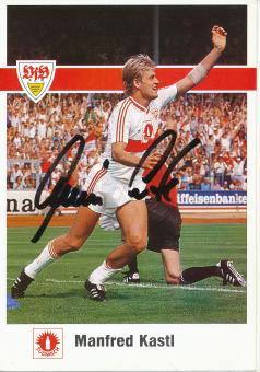 Manfred Kastl  1989/1990    VFB Stuttgart  Fußball  Autogrammkarte original signiert 