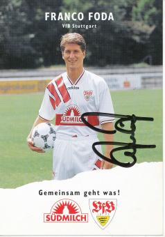 Franco Foda  1995/1996    VFB Stuttgart  Fußball  Autogrammkarte original signiert 