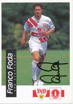 Franco Foda  1994/1995    VFB Stuttgart  Fußball  Autogrammkarte original signiert 