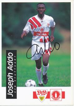 Joseph Addo  1994/1995    VFB Stuttgart  Fußball  Autogrammkarte original signiert 