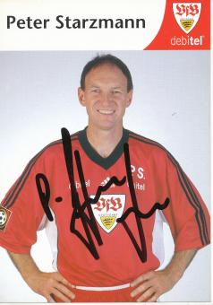 Peter Starzmann  1999/2000   VFB Stuttgart  Fußball  Autogrammkarte original signiert 